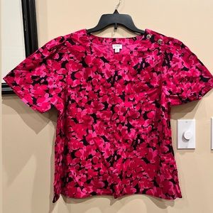 J crew floral blouse XL NWT
